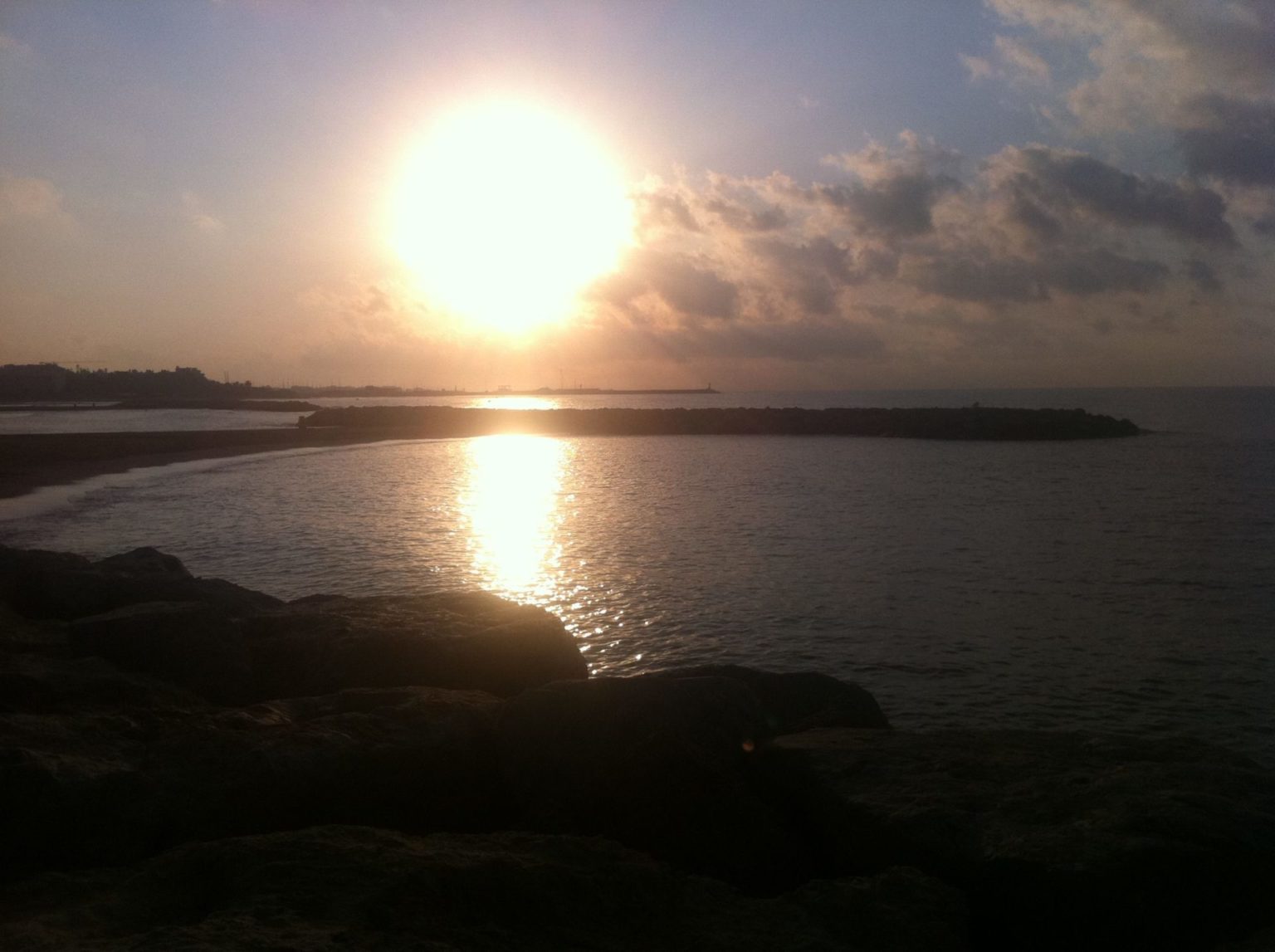 Sonnenuntergang am Strand